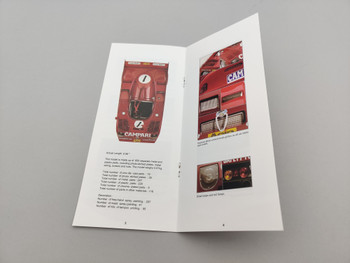 Alfa Romeo 33 TT 12 #1 Nurburgring - Handbook / Instruction Sheet Alfa Romeo 33 TT 12 #1 Nurburgring - Handbook / Instruction Sheet