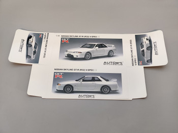 Box Sleeve - 77345 Nissan Skyline R32 V-Spec II white Box Sleeve - 77345 Nissan Skyline R32 V-Spec II white