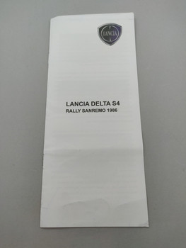 Lancia Delta S4 Rally Sanremo 1986 #8 - Handbook Lancia Delta S4 Rally Sanremo 1986 #8 - Handbook