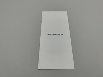 Lancia Delta S4 Grey - Handbook Lancia Delta S4 Grey - Handbook