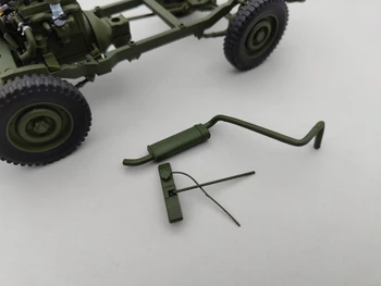 Jeep Willys Green with Trailer - Chassis / Engine