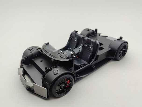Bugatti Chiron Black / Red - Chassis / wheel set / interior