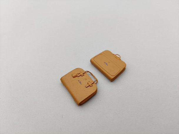 Bugatti Chiron Argent Silver / Atlantic Blue - Trunk Bags