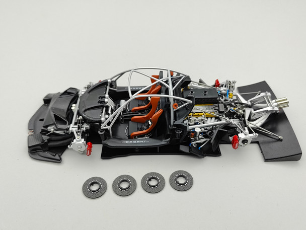 Pagani Zonda Revolucion Black Carbon Fiber - Interior / Engine / Frame