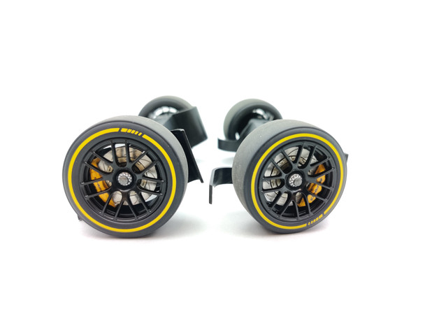 Mercedes AMG GT3 Presentation Car Grey / Yellow - Wheel Set