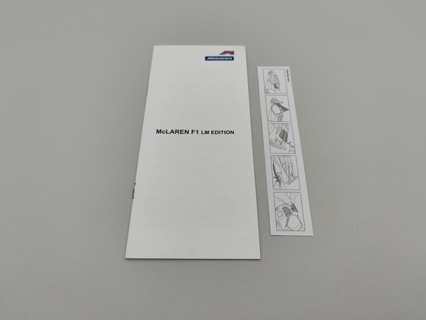 McLaren F1 LM Orange - Handbook