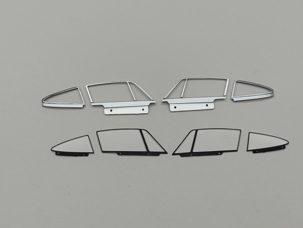 Porsche 911 Carrera RS 2.7 Green / Black - Side Window Set