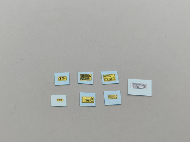 Porsche Decal 3 -  Plaque Set 911 Carrera RS 2.7 78030