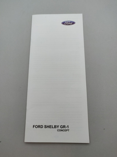 Ford Shelby GR-1 Concept  Aluminium - Handbook