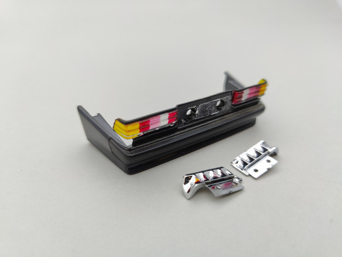 Mercedes Benz 190E 2.3-16 Blue Black Met. - Rear bumper / rear lights ...