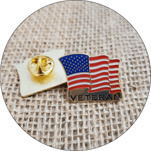 Veteran USA Flag Lapel Pin Veteran USA Flag Lapel Pin