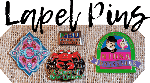 Fiesta, pins, race pins, events, weddings ,and awards. This custom lapel pins are the perfect promotional product for you family reunion, parade, marketing event. Colleges and nonprofit fundraisers
