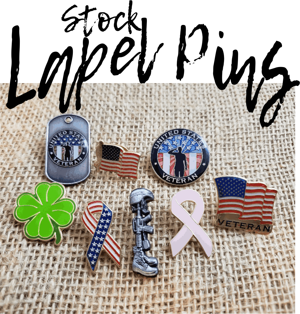 LAPEL PINS STOCK DESIGNS