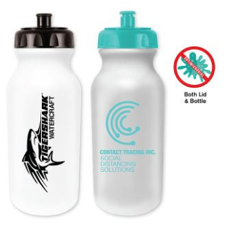 Personalized 20 oz. Value Cycle Bottles with Police Hat Push 'n