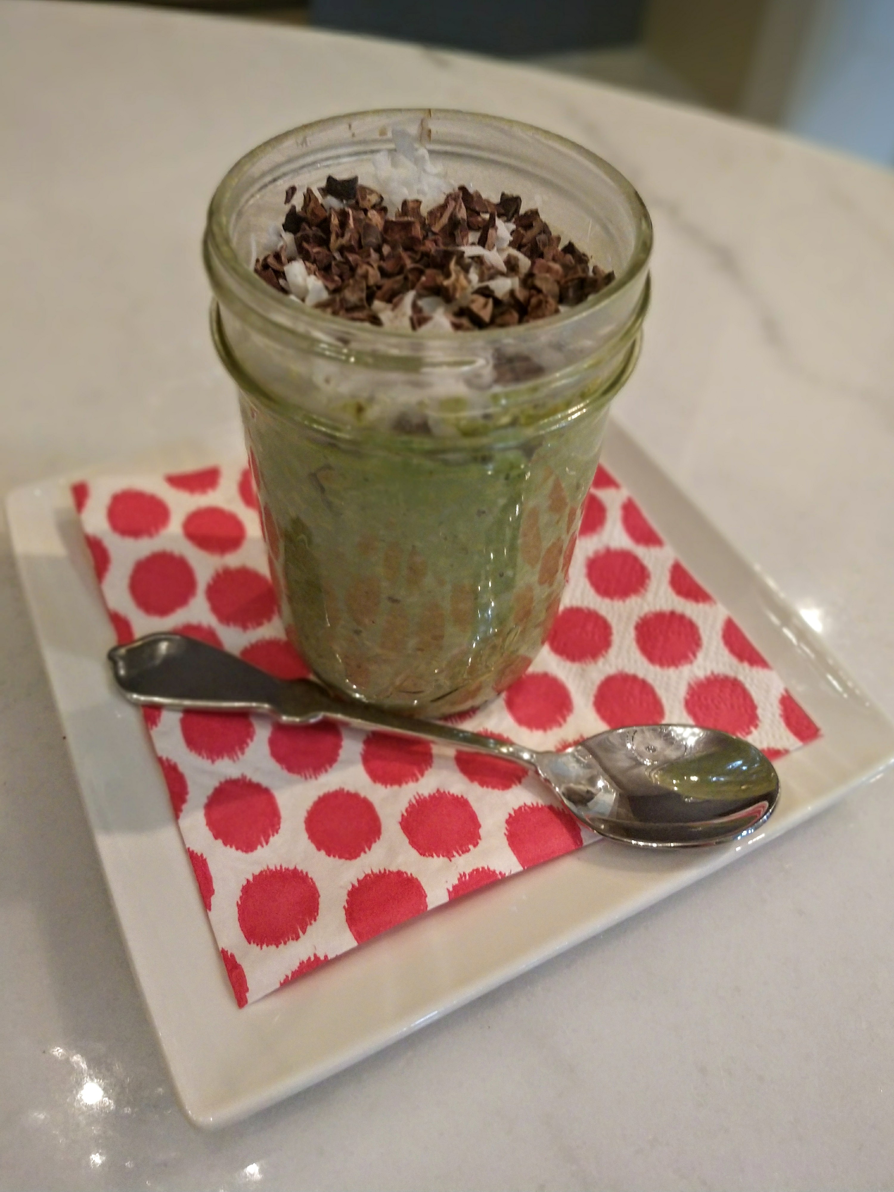 Cacao Nib & Matcha Overnight Oats Millcreek Cacao Roasters