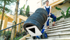 Powered Stair Climbing & Foldable Aluminum Hand Truck with Pneumatic Wheels