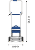 Powered Track Stair Climbing Hand Truck with Brakes 230 lb Capacity