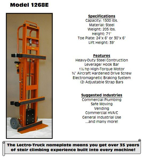 Lectro Truck 1268E 1500lb Capacity  71"H (Steel) 