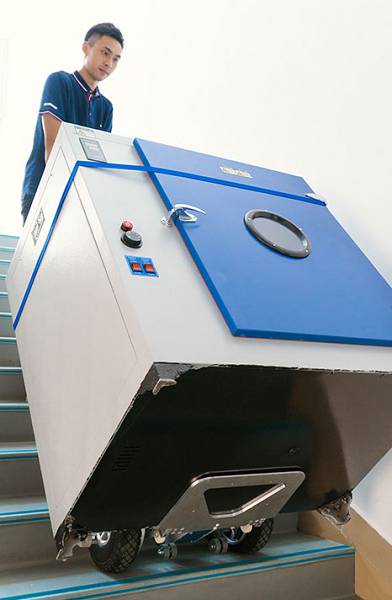 Folding Compact Powered Stair Climbing Hand Truck with Brakes