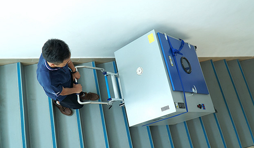 Multi-Purpose Powered Stair Climbing Hand Truck with Brakes - 375lb Capacity