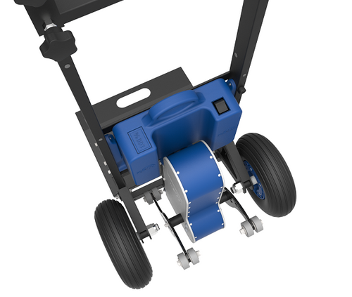 Powered Stair Climbing Carbon Steel Hand Truck with Telescoping Handle