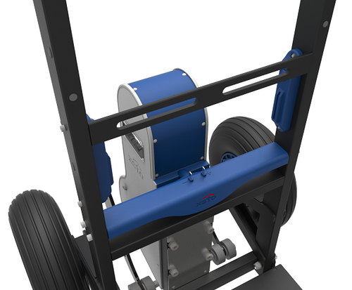 Powered Stair Climbing Carbon Steel Hand Truck with Telescoping Handle