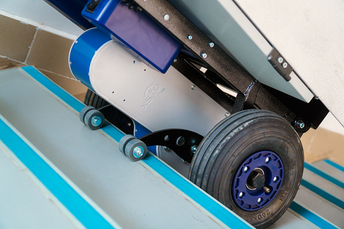 Powered Stair Climbing Carbon Steel Hand Truck with Telescoping Handle