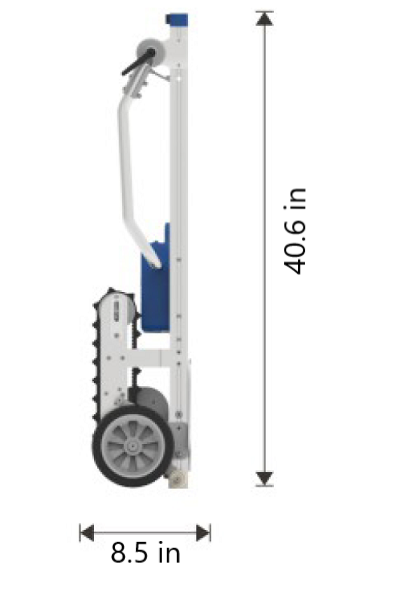 Powered Track Stair Climbing Hand Truck with Brakes 230 lb Capacity