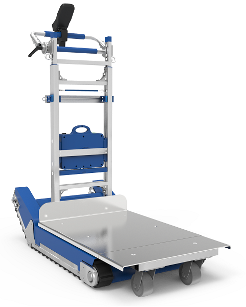 Powered Stair Climbing Hand Truck 925 lb Capacity with Support Wheels