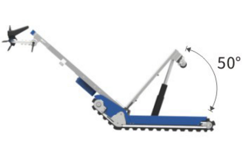 Powered Stair Climbing Hand Truck 925 lb Capacity with Support Wheels