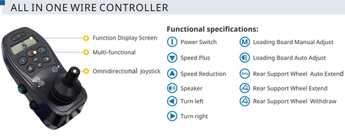 Powered Stair Climbing Hand Truck 925 lb Capacity with Support Wheels