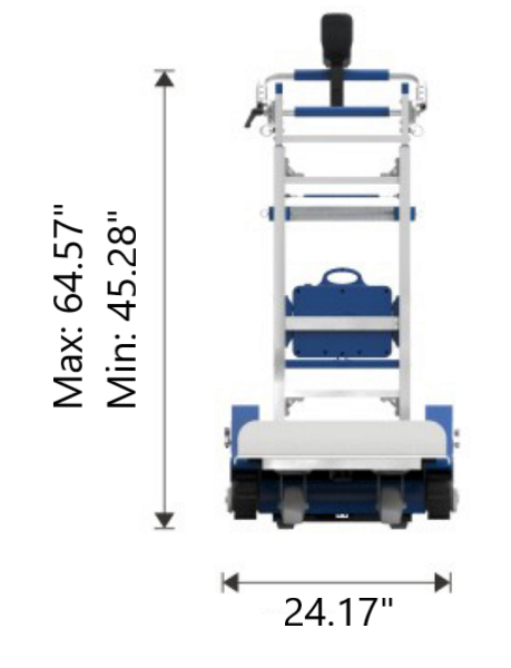 Powered Stair Climbing Hand Truck 925 lb Capacity with Support Wheels