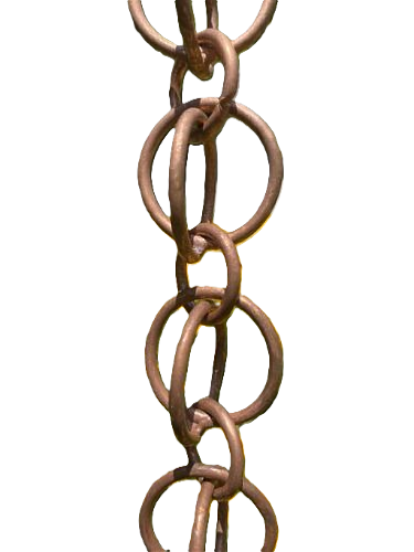 Double Loops - Copper Rain Chains