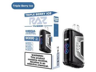 Raz TN9000 Vape - Triple Berry Ice Flavors - 9000 Puffs - Fusion Vape Shop