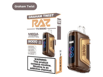 Raz TN9000 Vape - Graham Twist Flavors - 9000 Puffs - Fusion Vape Shop