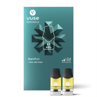 The Vuse Alto Flavor Pack contains pods with a concentration of 2.4% menthol | Fusion Vape Shop