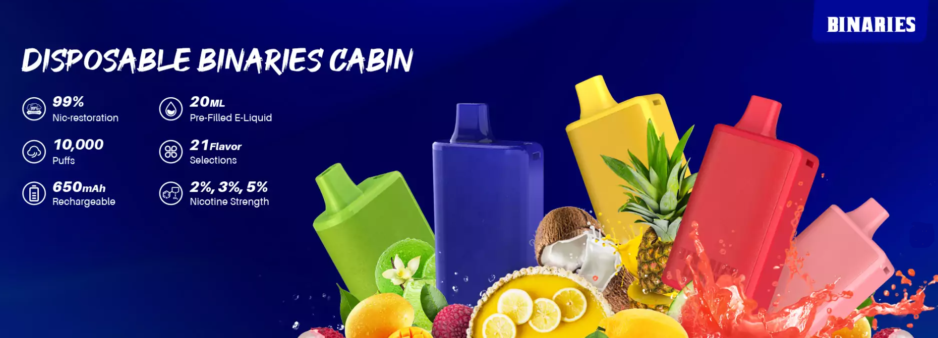 Binaries Cabin Disposable Vape 10K Puffs 