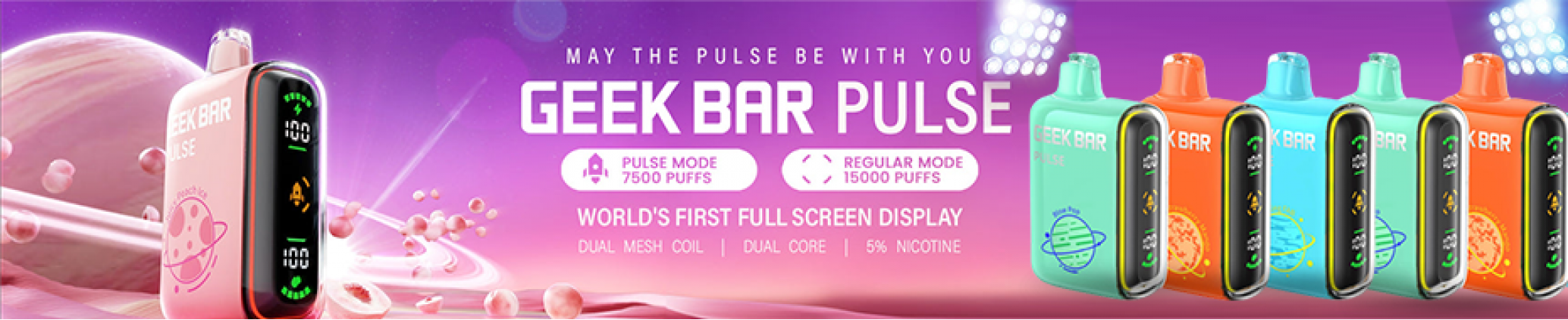 A 15000 puff count means the Geek Bar Pulse vape is long-lasting, eliminating the need to replace it frequently. Additionally, it is affordable at $14.99, so you can buy it online.