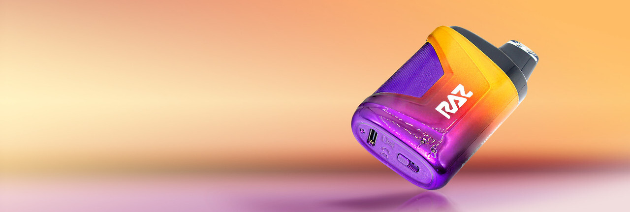 Get the RAZ TN9000 Disposable Vape at Fusion Vape Shop. Enjoy 9000 puffs, rechargeable battery, HD display, and customizable airflow. Act fast – Free Shipping!
