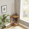 Double Thick Corner Cue Rack | Acacia