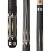 HXT103 Cue | Matte Black w/Imitation Bone & Silver