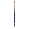 LZC22 Cue | Natural & Blue Curly Maple w/blue & gold inlays 