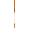 LZC46 Cue | Birdseye Maple w/Abalone & Wrapless Imitation Bone Handle