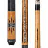 LZC49 Cue | Gold Curly Maple w/Grey & Gold Pearl Points