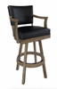 Classic Backed Barstool - Rustic Series