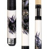 D-CWWP | White w/ Howling Wolves Graphic, Black and Blue Linen Wrap