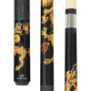 D-DRG | Midnight Black w/ Golden Dragon Graphic & Black and White Linen Wrap