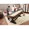 Brazos River 14' Pro-Style Shuffleboard | Weathered Gray