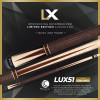 LUX51 | Natural Curly Maple, Black Palm Points, Brown Lizard Wrap