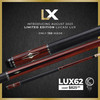 LUX62 | Rengas, Black, Imt. Bone & Mother-Of-Pearl diamonds, Solid Black Linen Wrap, Slim Shaft Upgrade